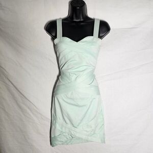COPY - H&M seafoam mint green Bandage y2k club dress
